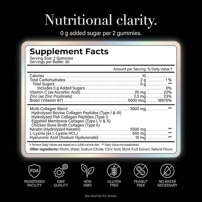 Collagen Gummies Blackberry Flavored