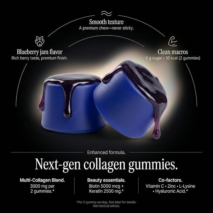 Collagen Gummies Blackberry Flavored
