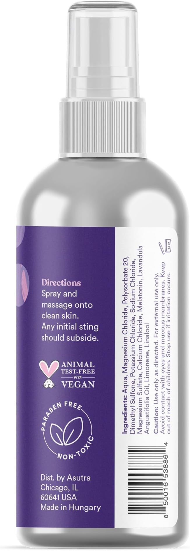 Magnesium Body Oil Spray With Lavender and Melatonin