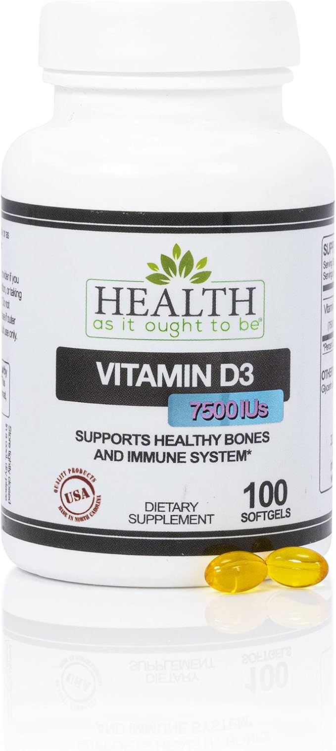 Vitamin D-3 7500 Ius - 100 Softgels