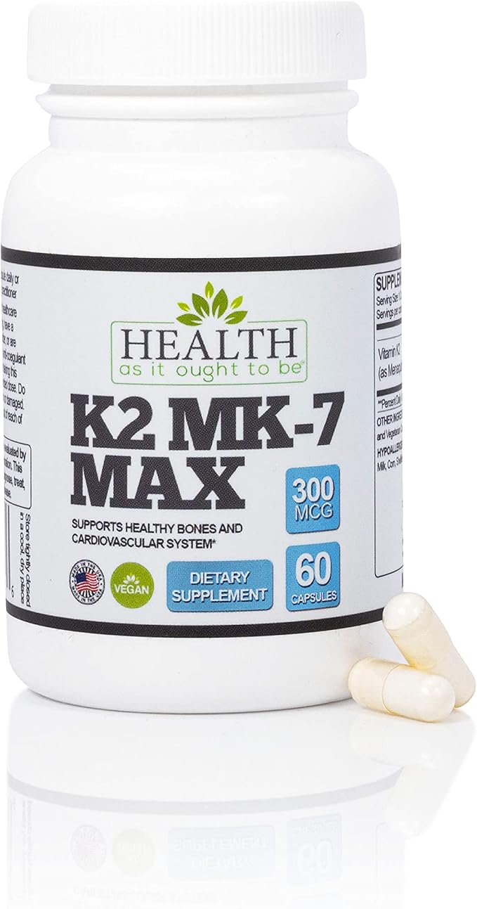 Vitamin K2 Mk-7 Max 300 Mcg - 60 Capsules