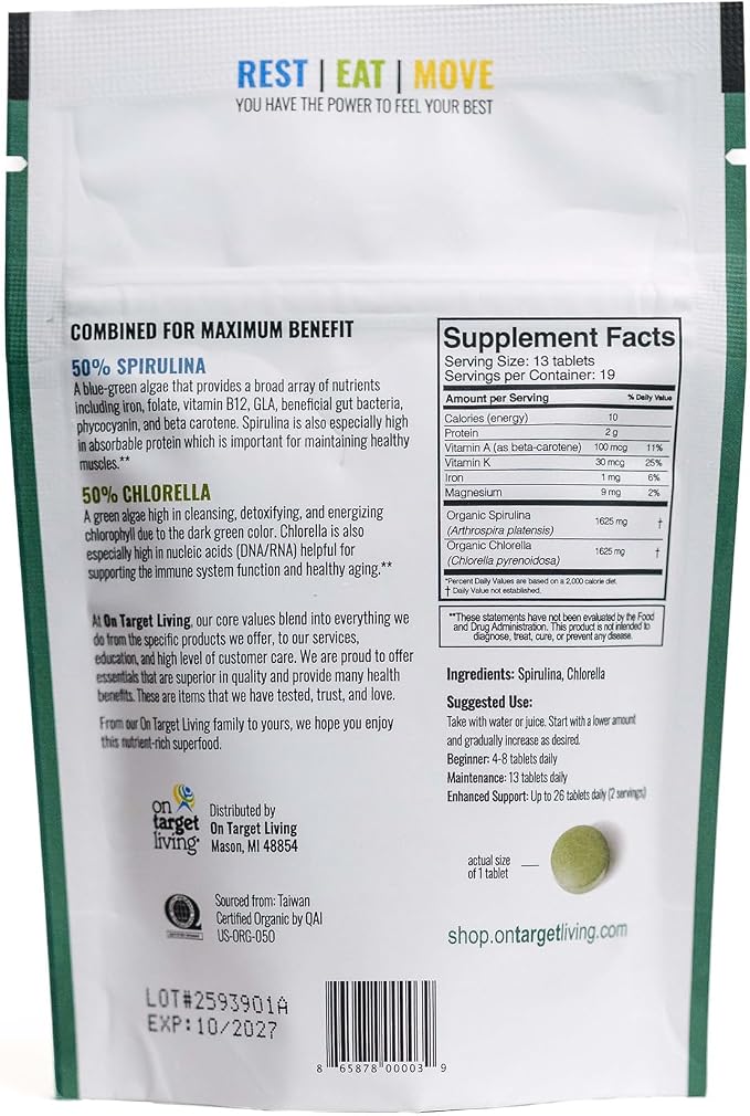 Spirulina Chlorella (Travel Size)