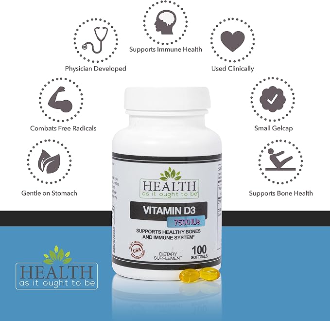 Vitamin D-3 7500 Ius - 100 Softgels