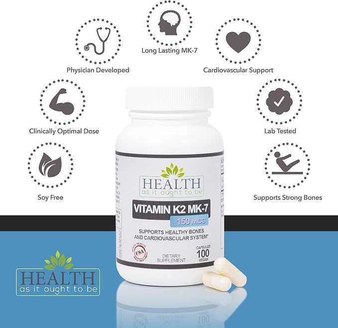 Vitamin K2 Mk-7 150 Mcg - 100 Capsules