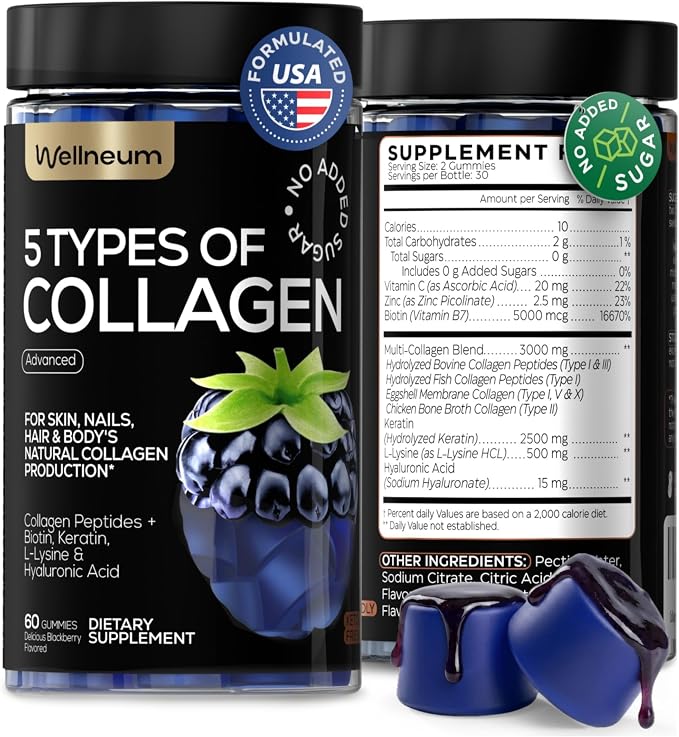 Collagen Gummies Blackberry Flavored