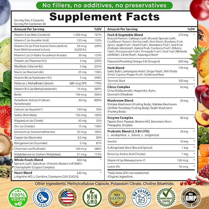 Unisex Multivitamin No Iron